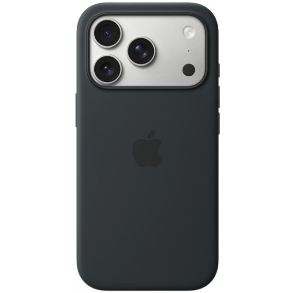 Silicone case iPhone 17 Pro MagSafe Black