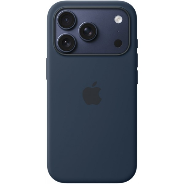 Silicone case iPhone 17 Pro MagSafe Midnight