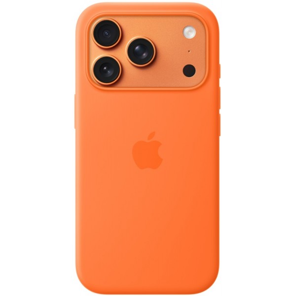 Silicone case iPhone 17 Pro MagSafe Orange