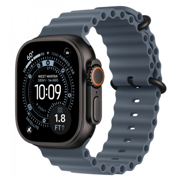 Apple Watch Ultra 3 Black Titanium 49 mm Anchor Blue Ocean Band