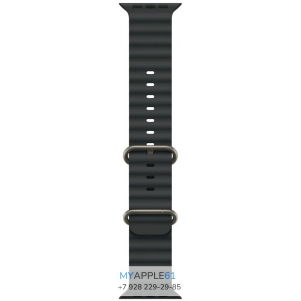 Apple Watch Ultra 3 Natural Titanium 49 mm Black Ocean Band