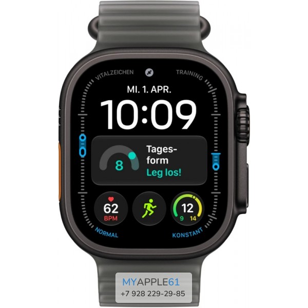 Apple Watch Ultra 4 Black 49 mm Translucent Black Ocean Band