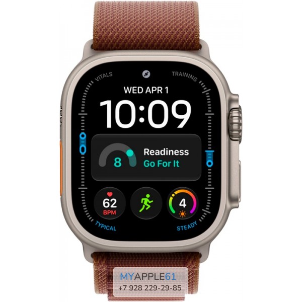 Apple Watch Ultra 4 Natural 49 mm Burgundy Alpine Loop