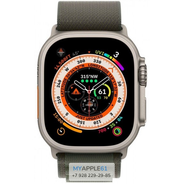 Apple Watch Ultra 49 mm Green Alpine Loop