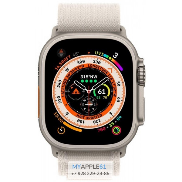 Apple Watch Ultra 49 mm Starlight Alpine Loop