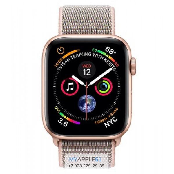 Apple Watch Series 4 40 mm Gold with Pink Sand Sport Loop