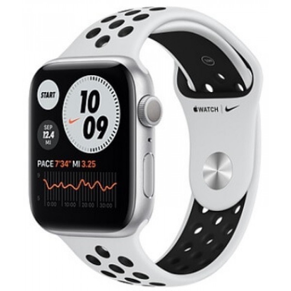 Apple Watch Series 6 44 mm Nike Silver Pure Platinum Black